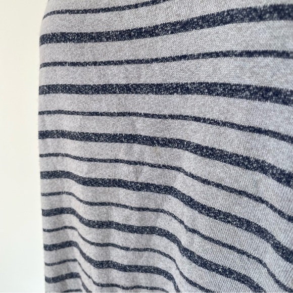 Wilt Big Slant Sweatshirt Grey 591072 Striped Long Sleeve Hi Low High Sweater XS - Picture 8 of 12